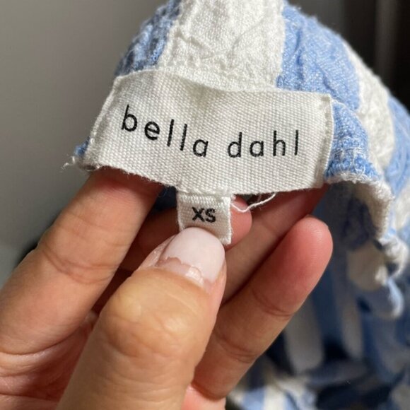 Bella Dahl Side Slit Wide Leg Pant Sky Blue Stripe size XS - Picture 9 of 9